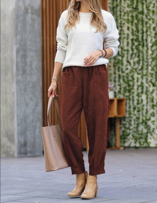 Rust color Corduroy Pants